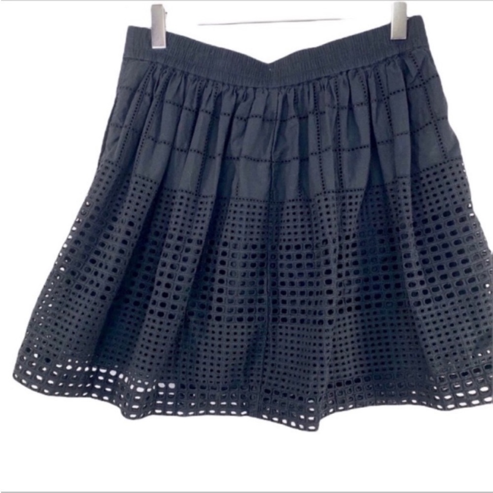 MADEWELL eyelet mini skirt S black - Picture 3 of 9